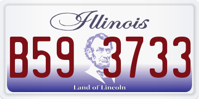 IL license plate B593733