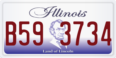 IL license plate B593734