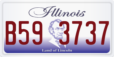 IL license plate B593737