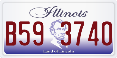 IL license plate B593740