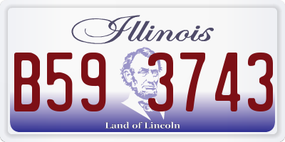 IL license plate B593743