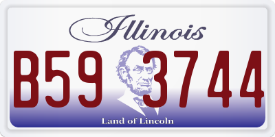 IL license plate B593744