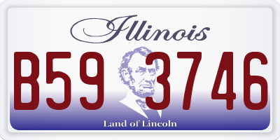 IL license plate B593746