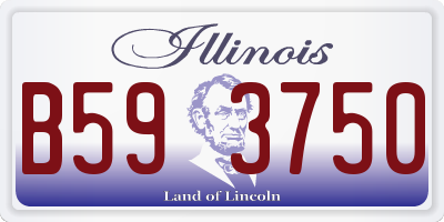 IL license plate B593750