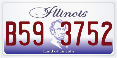 IL license plate B593752