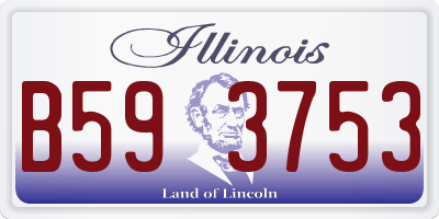 IL license plate B593753
