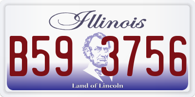 IL license plate B593756