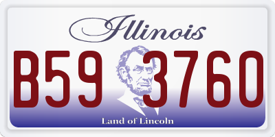 IL license plate B593760
