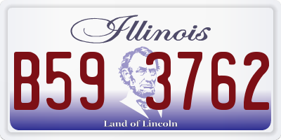 IL license plate B593762