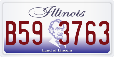 IL license plate B593763