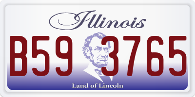 IL license plate B593765