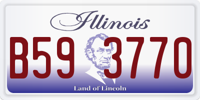 IL license plate B593770