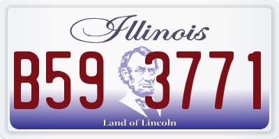 IL license plate B593771