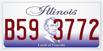 IL license plate B593772