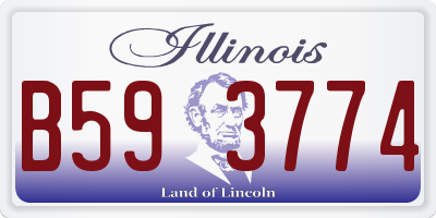 IL license plate B593774