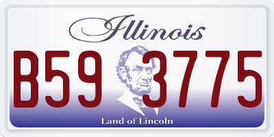 IL license plate B593775