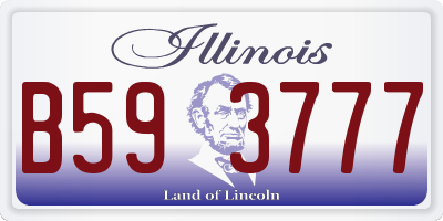 IL license plate B593777