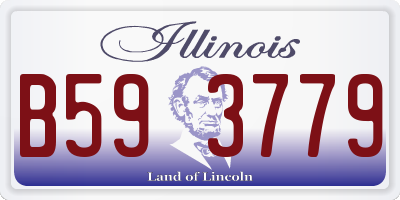 IL license plate B593779