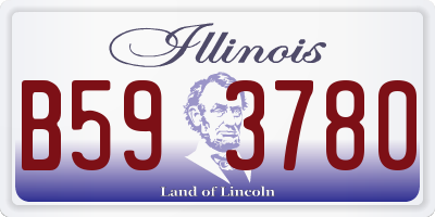 IL license plate B593780