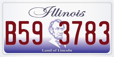 IL license plate B593783