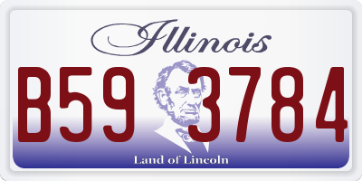 IL license plate B593784
