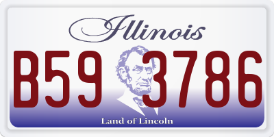 IL license plate B593786