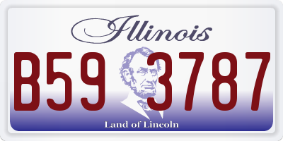 IL license plate B593787
