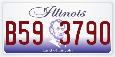 IL license plate B593790