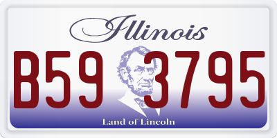 IL license plate B593795