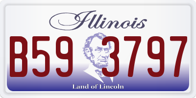 IL license plate B593797