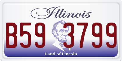 IL license plate B593799