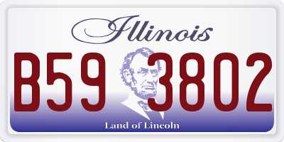 IL license plate B593802