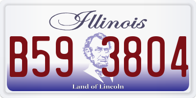 IL license plate B593804