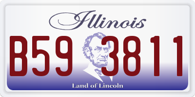 IL license plate B593811