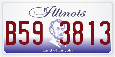 IL license plate B593813