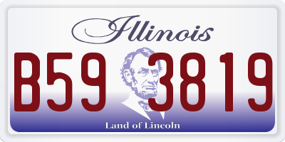 IL license plate B593819
