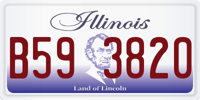IL license plate B593820