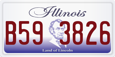 IL license plate B593826