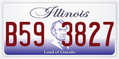 IL license plate B593827