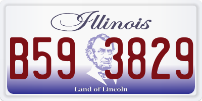 IL license plate B593829