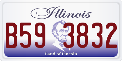IL license plate B593832