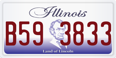 IL license plate B593833