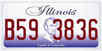 IL license plate B593836