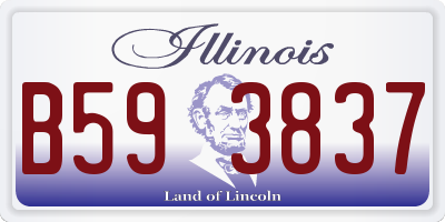 IL license plate B593837