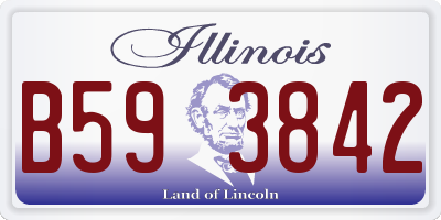 IL license plate B593842