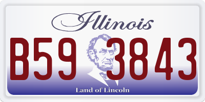 IL license plate B593843