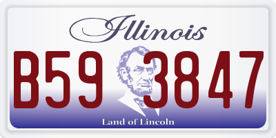 IL license plate B593847
