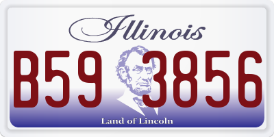 IL license plate B593856