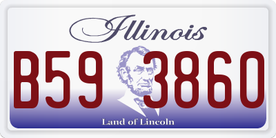 IL license plate B593860
