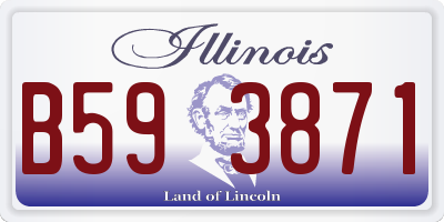 IL license plate B593871